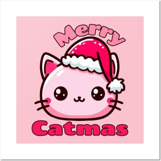 Catmas Cat mom Posters and Art